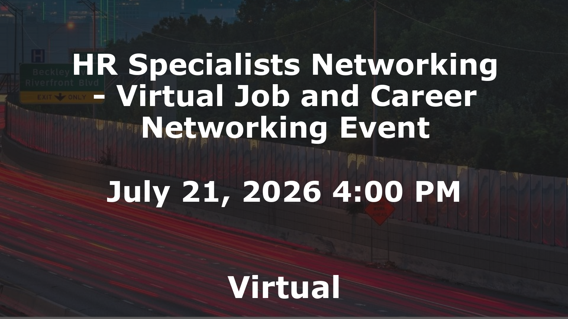 HR Specialists Networking - Virtual Job and Career Networking Event event image